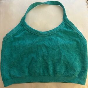 Aritzia Teal Crop Top